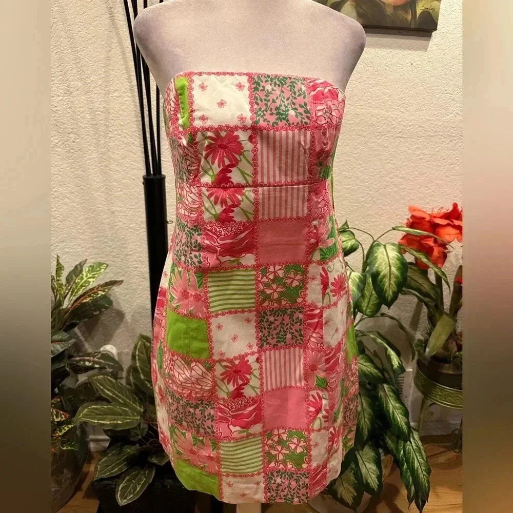 Lilly Pulitzer strapless mini dress size 6
